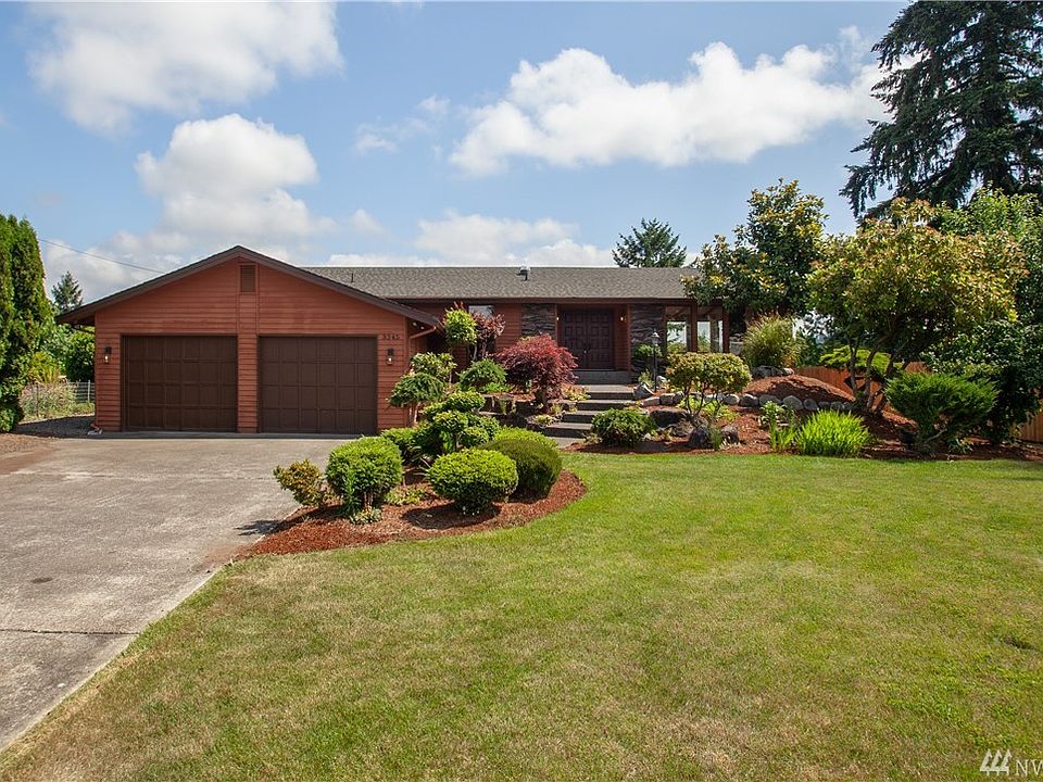 Beautifully landscaped front yard