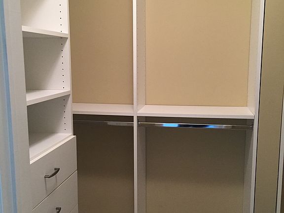 Walk in closet left side