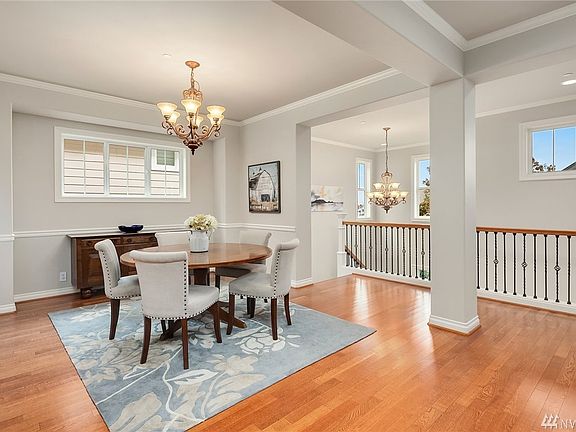 Formal dining is spacious and filled with natural light! 