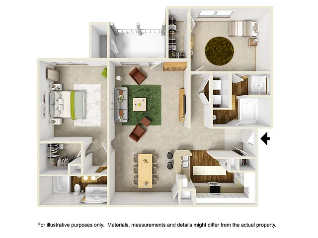 Floor plan Orchid Upgraded