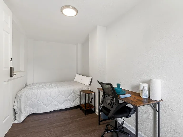 first floor bedroom with private entrance