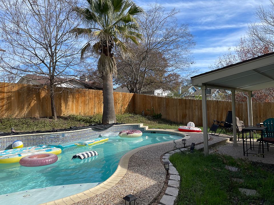 Pool in the backyard