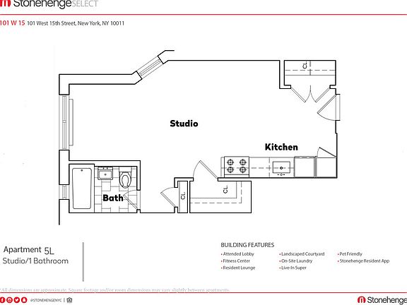 2nd image of 108 W 15th St APT 5L