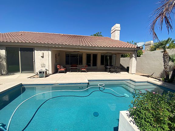 Backyard patio and pool