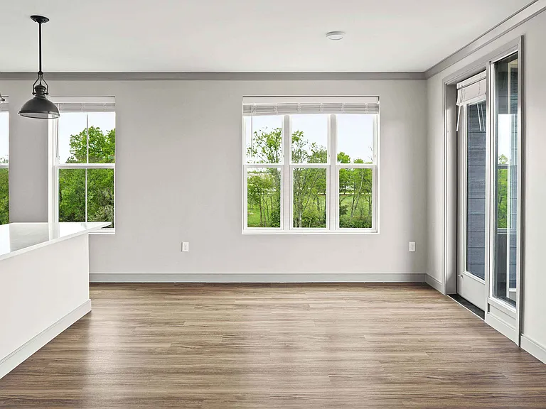 Living room with natural light