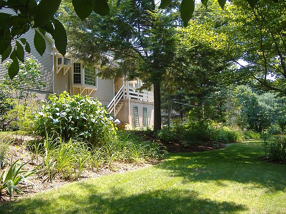 back yard looking towards house