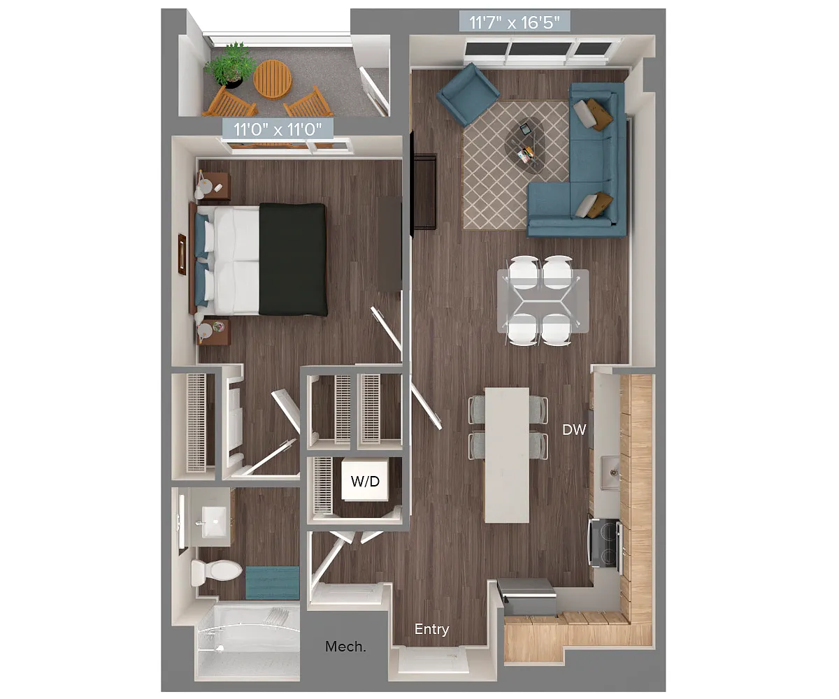 Floor plan A2-702S-2-807