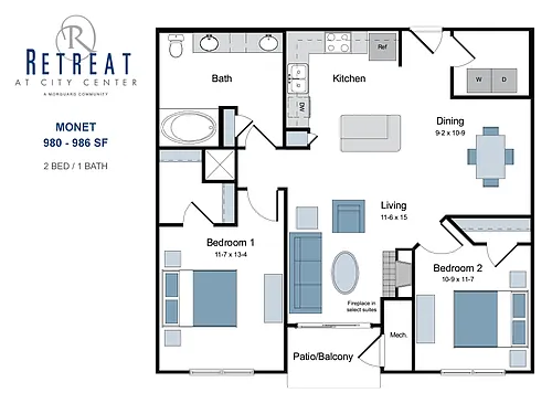 Floor plan Monet