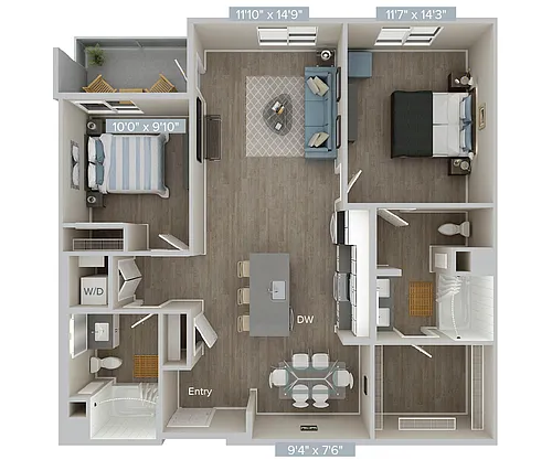 Floor plan B2US-1125SF306