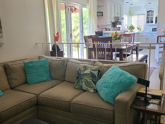 Family room looking towards kitchen