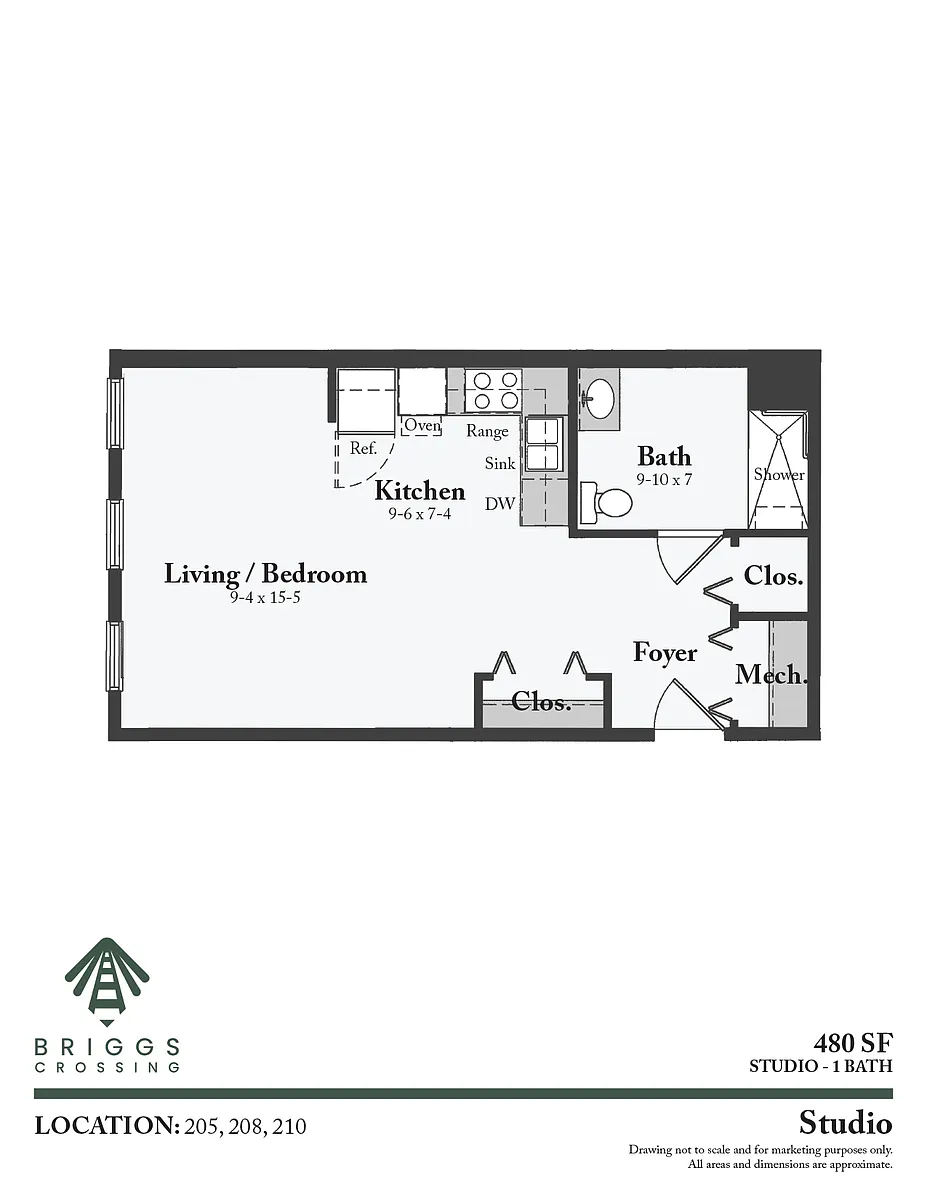 Floor plan Studio