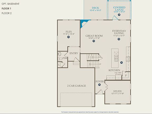 Marshall Floor Plan, Quick Move-In Home, Floor 1