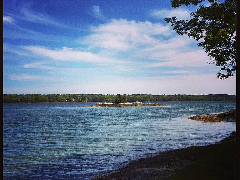 View from shoreline