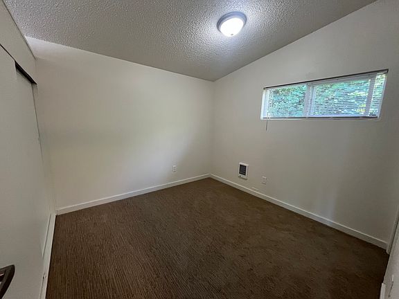 Bedroom with double closets