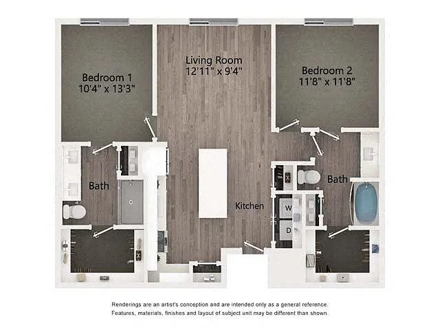 Floor plan 2A.A