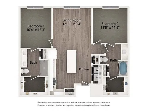 Floor plan 2A.A