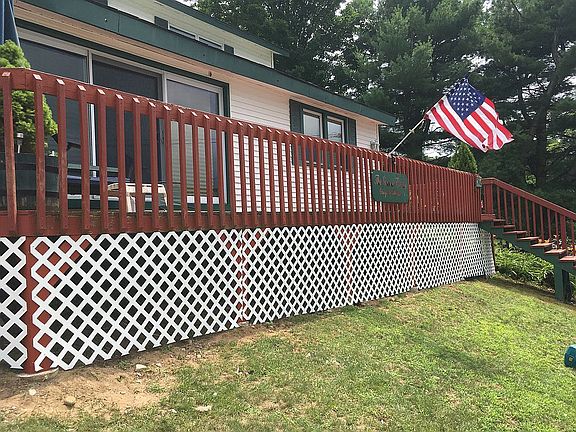 Front of house facing water