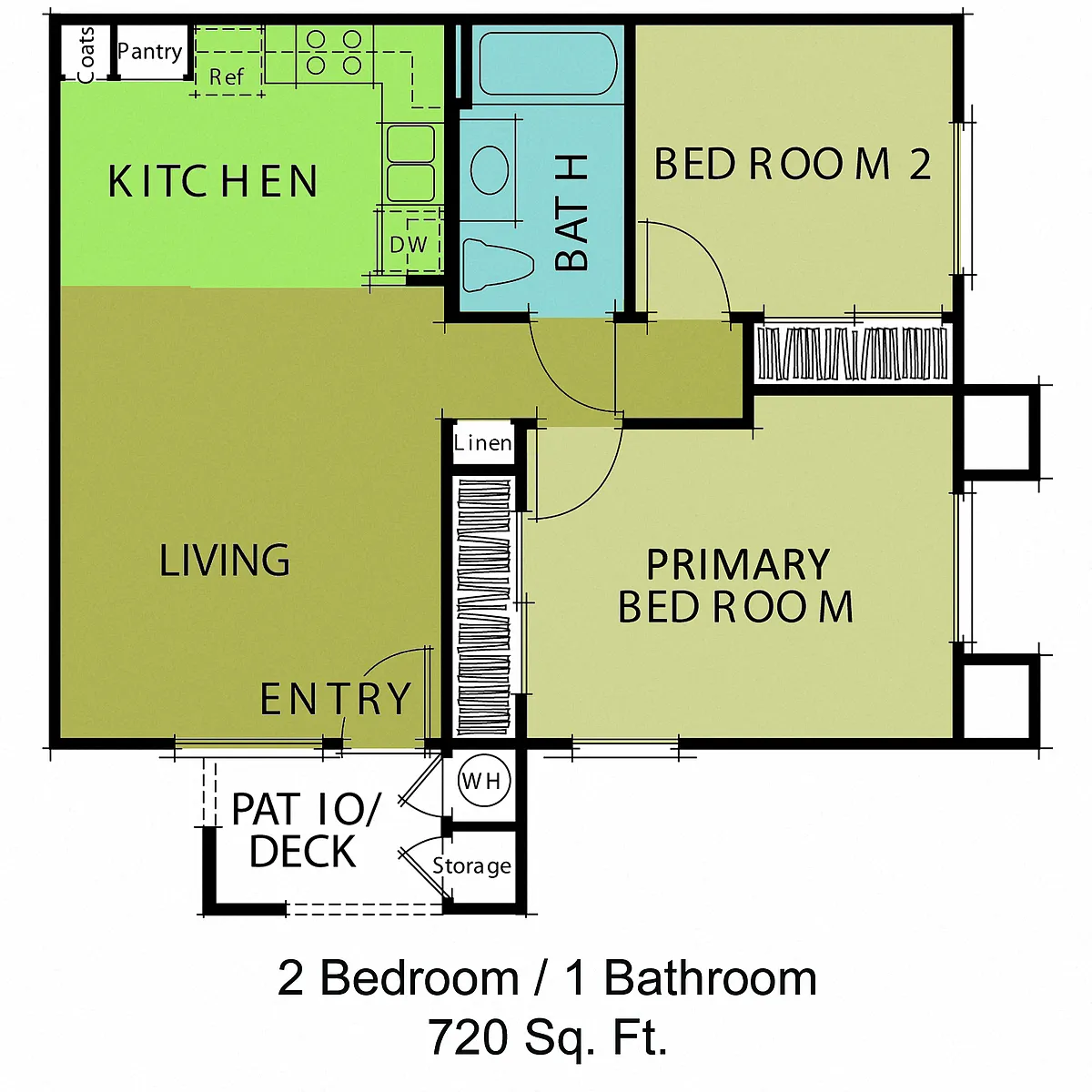 Floor plan 2 Bedroom