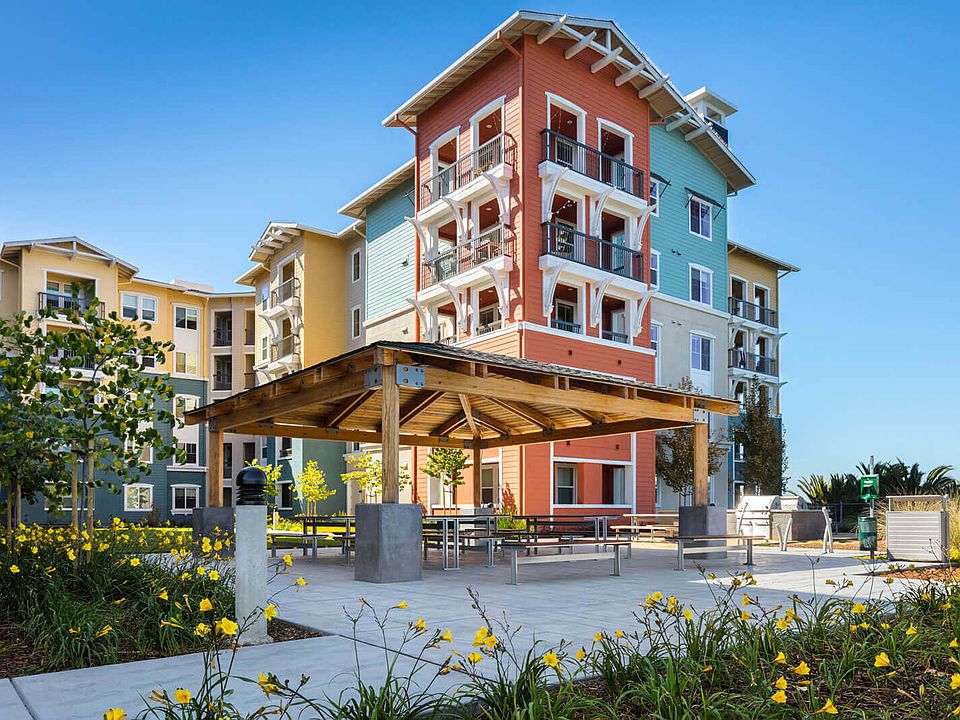 Blu Harbor by Windsor boasts expansive outdoor amenity space, with water views surrounding