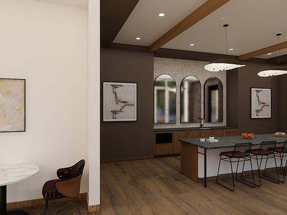 Take advantage of the versatile coworking area with gathering spaces and private conference room.