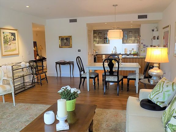 Spacious living room and dining area.