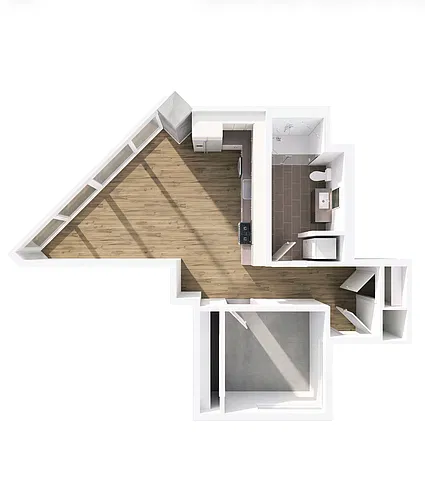 Floor plan One Bedroom