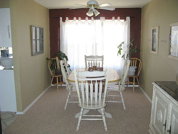 Dining Room overlooks rear yard 