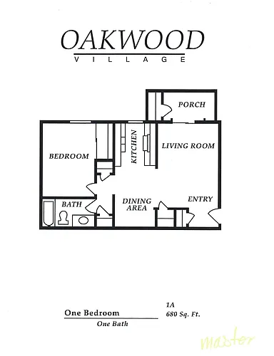 Floor plan 1X1