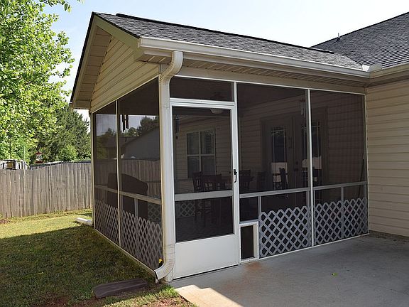 Screened in back patio