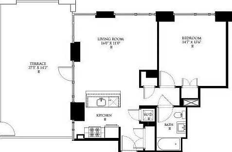 2nd image of 500 W 23rd St APT 8H