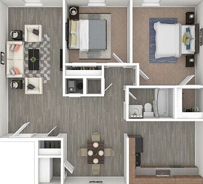 Clear Stone Place - Two-Bedroom Floorplan Clear Stone Place - Two-Bedroom Floorplan