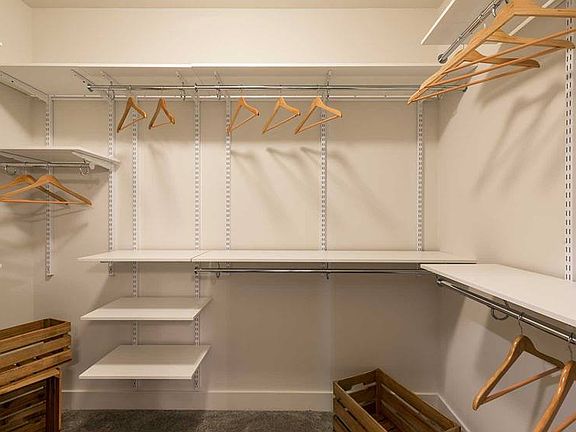 Spacious, walk-in closet