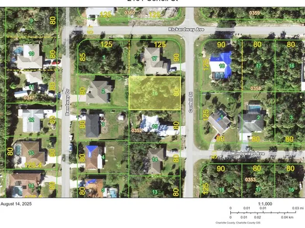 2151 CORFELL STREET LOT 16, PORT CHARLOTTE, FL 33948