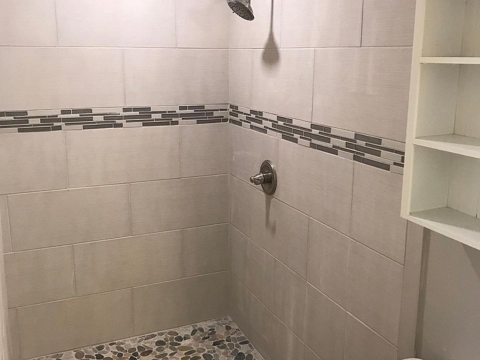 Master bathroom tile shower