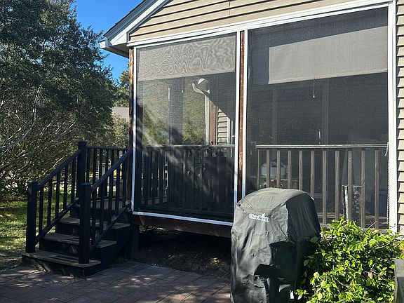 private back porch and patio