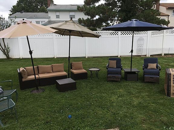 Large backyard