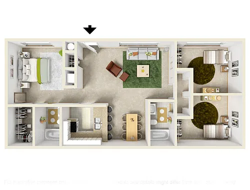 Floor plan 3 Bedroom