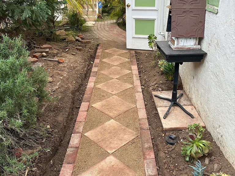 View of the walkway and outdoor space
