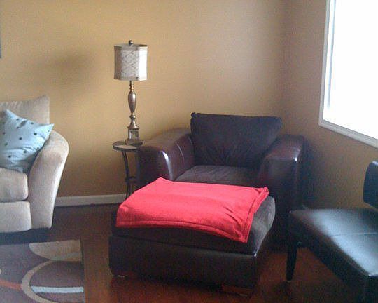 Living Room with hardwood