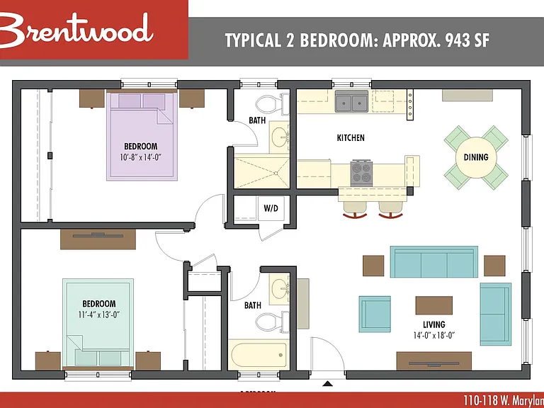 The Brentwood, 110 W. Maryland Ave. — Photo 11