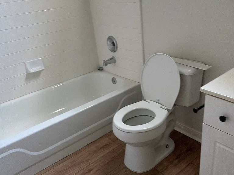 Inside Main Floor Bathroom - amazing guest bathroom attached to the living room.