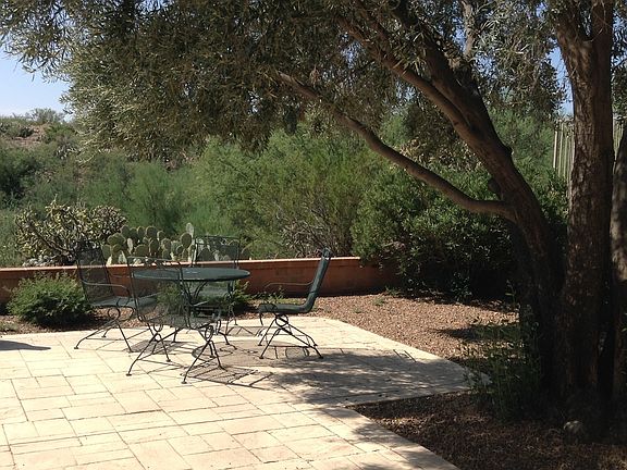 view from covered patio