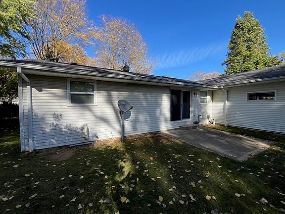 Private backyard with patio