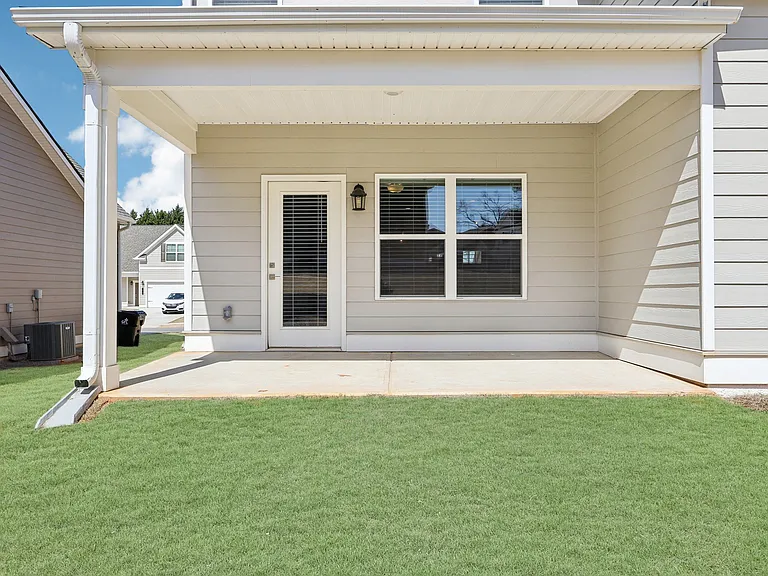 Rear exterior view of the Wilmot floor plan.