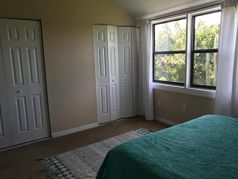 Large South facing bedroom with tons of closet space