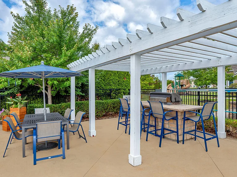 Outdoor Lounge and Grill Area