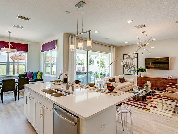 Kitchen overlooking great room