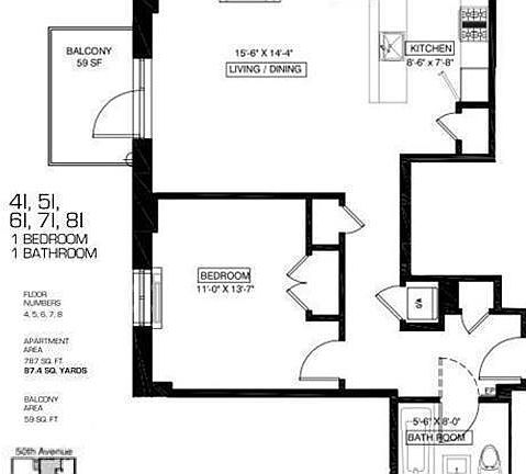 2nd image of 226 50th Ave APT 8I