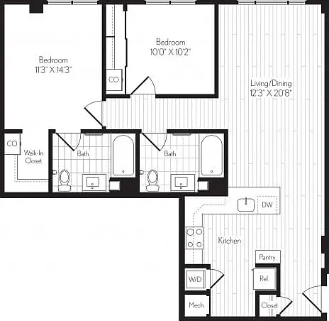 B02 Two Bedroom B02 Two Bedroom