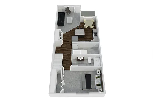 Floor plan 1 Bedroom / 1 Bathroom